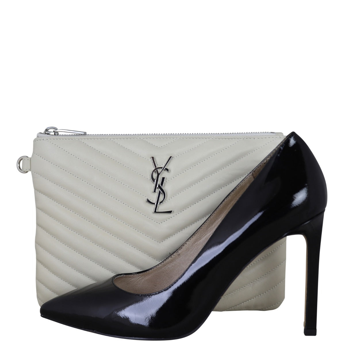 Saint Laurent Cassandre Monogram Matelasse Pouch