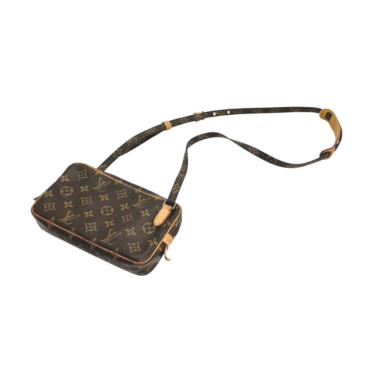LOUIS VUITTON Shoulder Bag M51828 Monogram canvas Brown Shoulder Bag Monogram Marley Bandouliere unisex(Unisex)