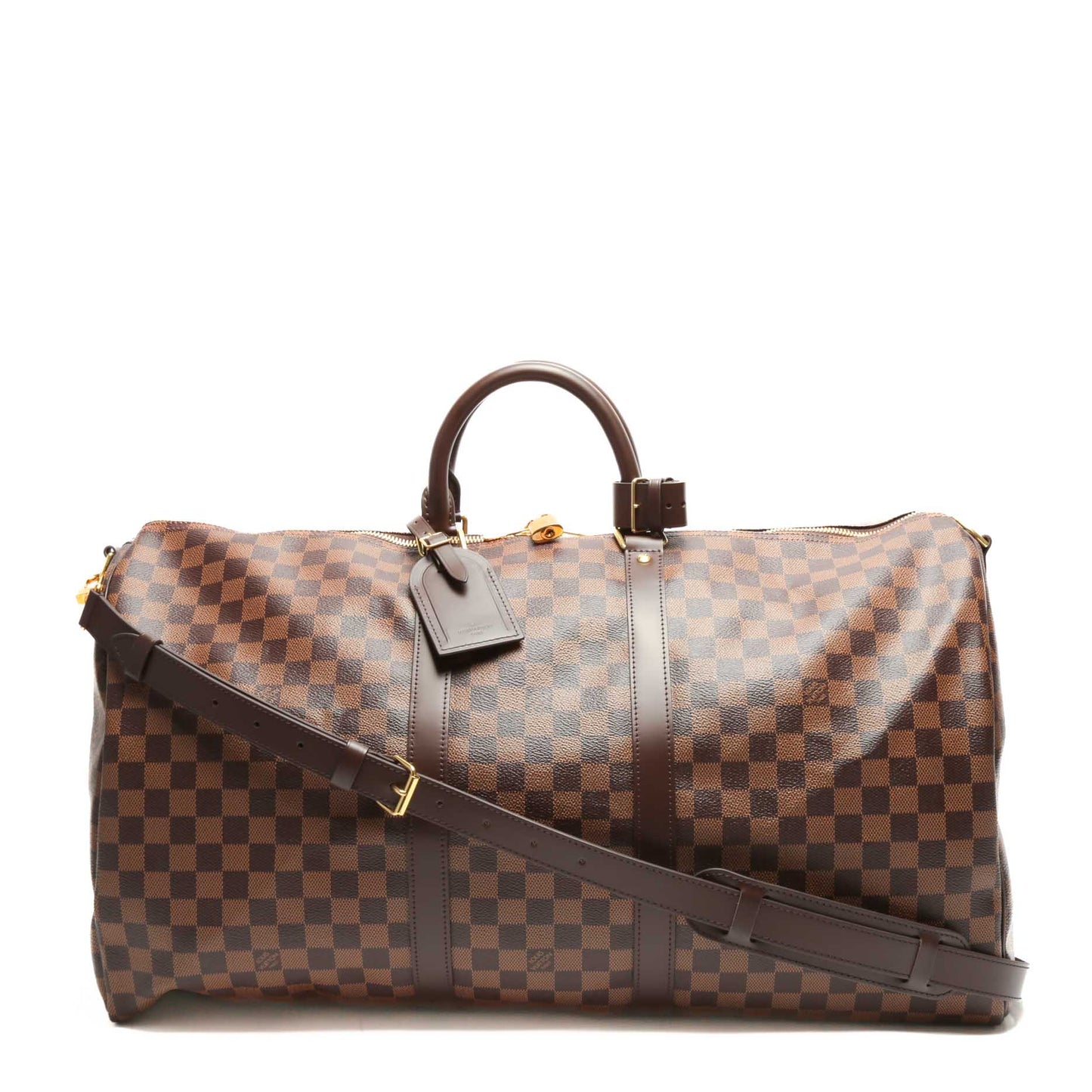 LOUIS VUITTON Keepall 55 Bando Damier Ebene