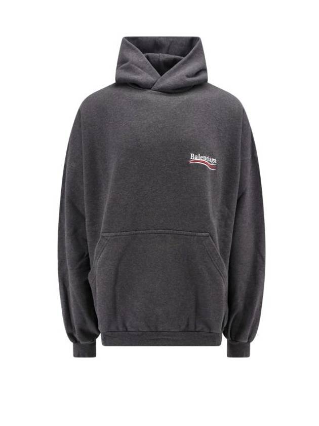 Luxury Balenciaga Trending 2026 Embroidered Logo Cotton Hoodie Grey