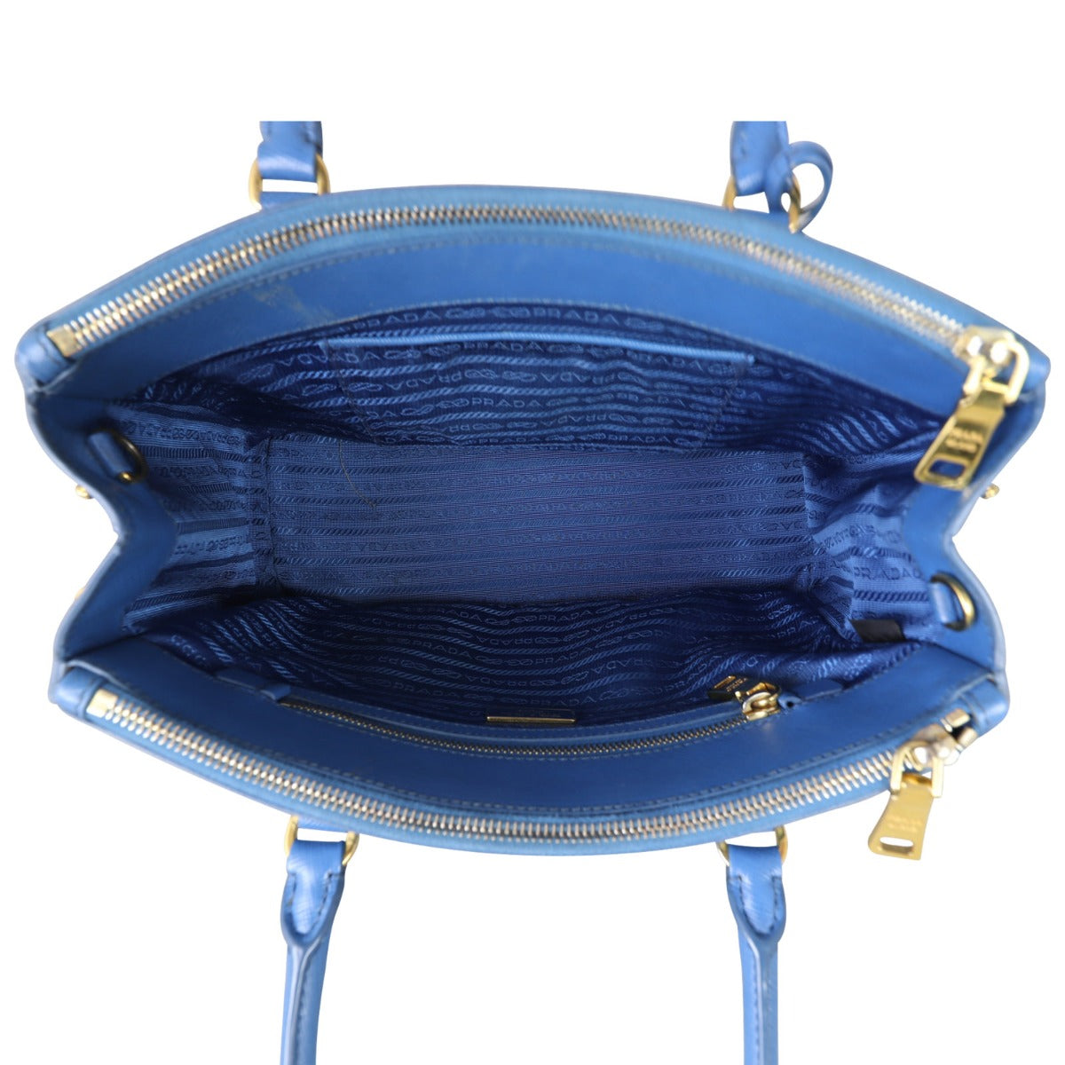 Prada Saffiano Lux Galleria Double Zip Tote Small