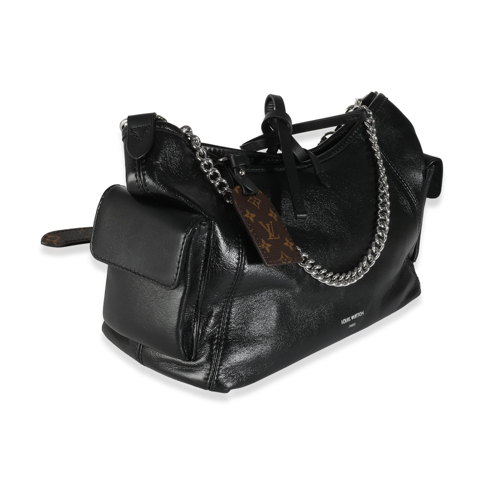 Louis Vuitton Black Lambskin CarryAll Cargo Vibe PM