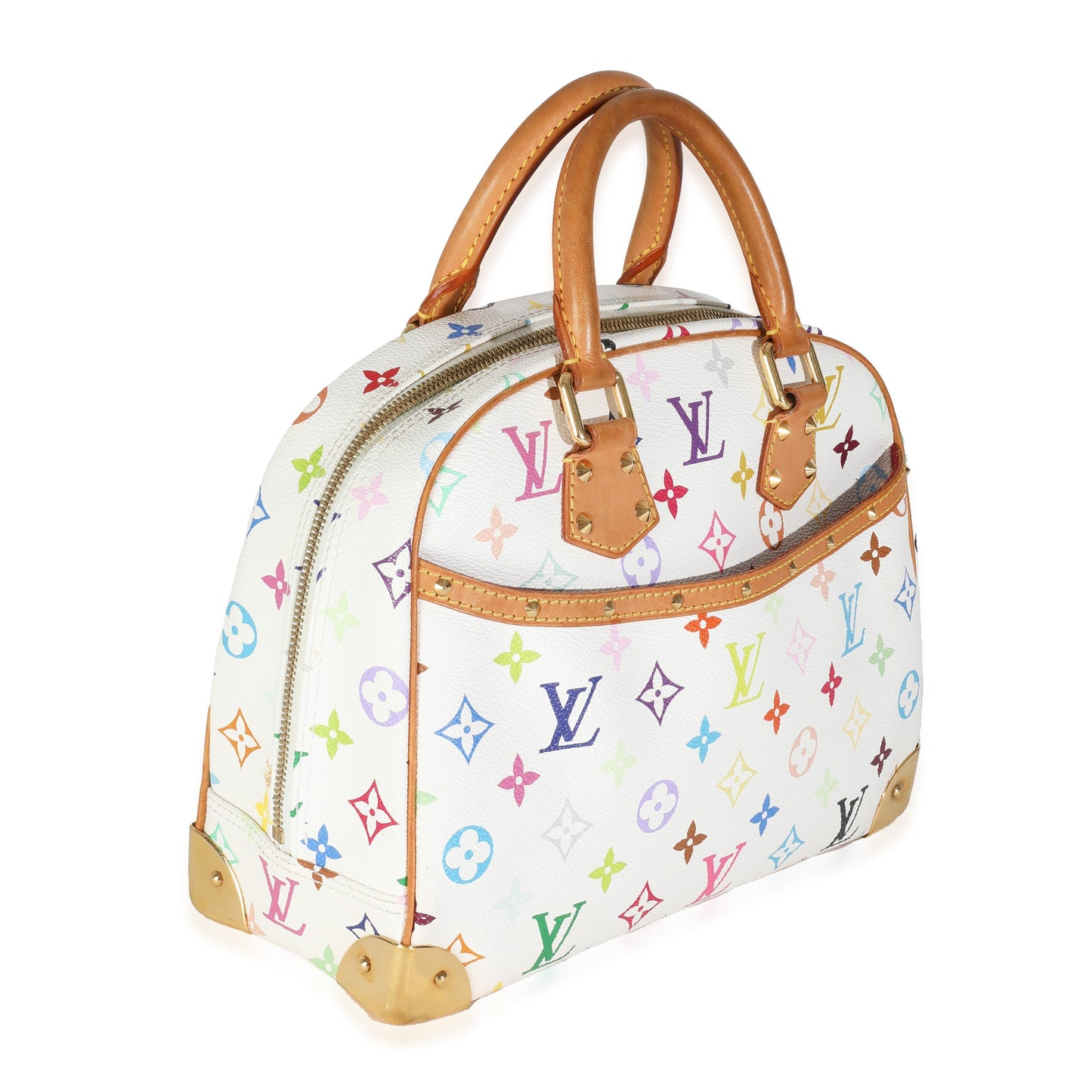 Louis Vuitton White Monogram Multicolore Canvas Trouville