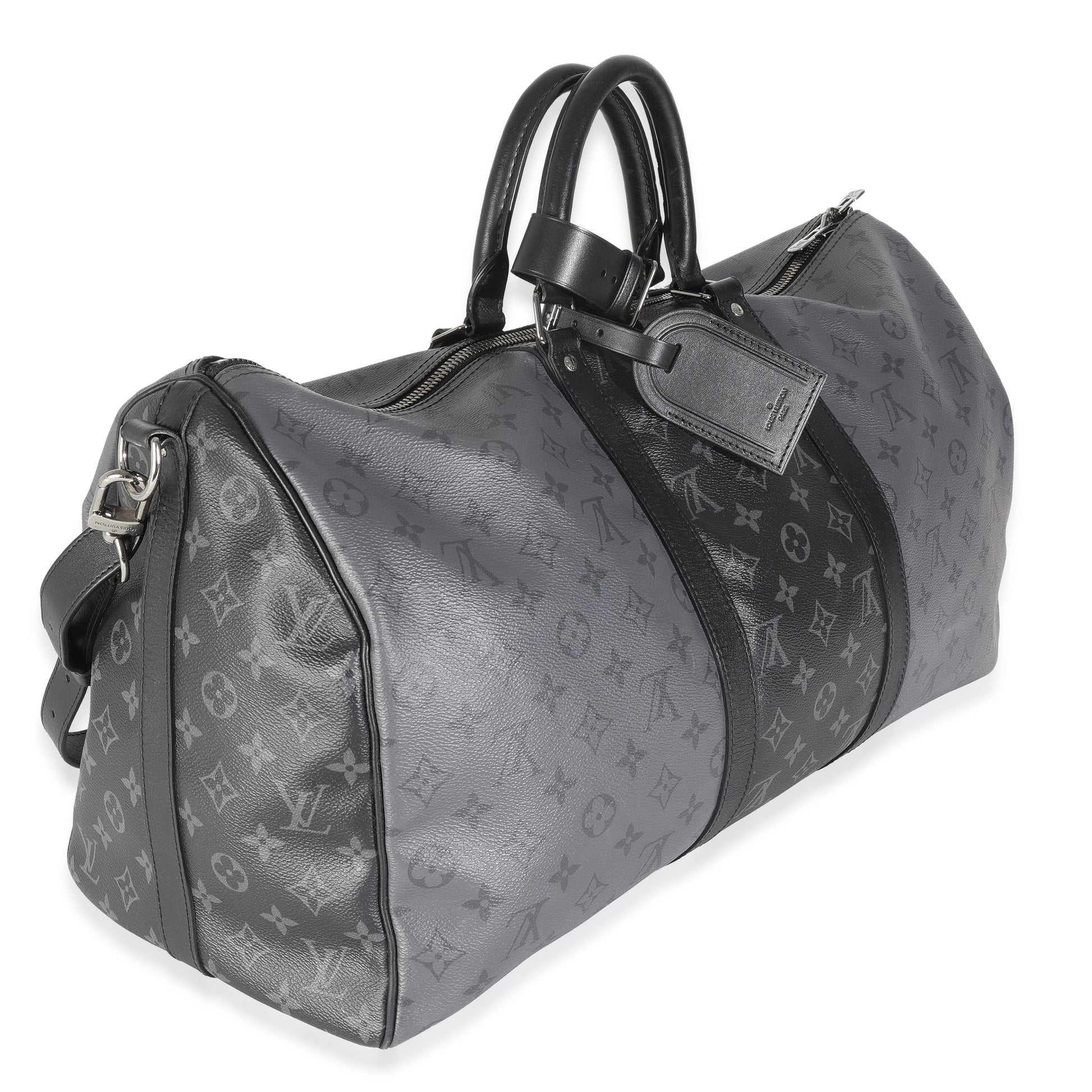 Louis Vuitton Reverse Monogram Eclipse Canvas Keepall Bandouliere 50