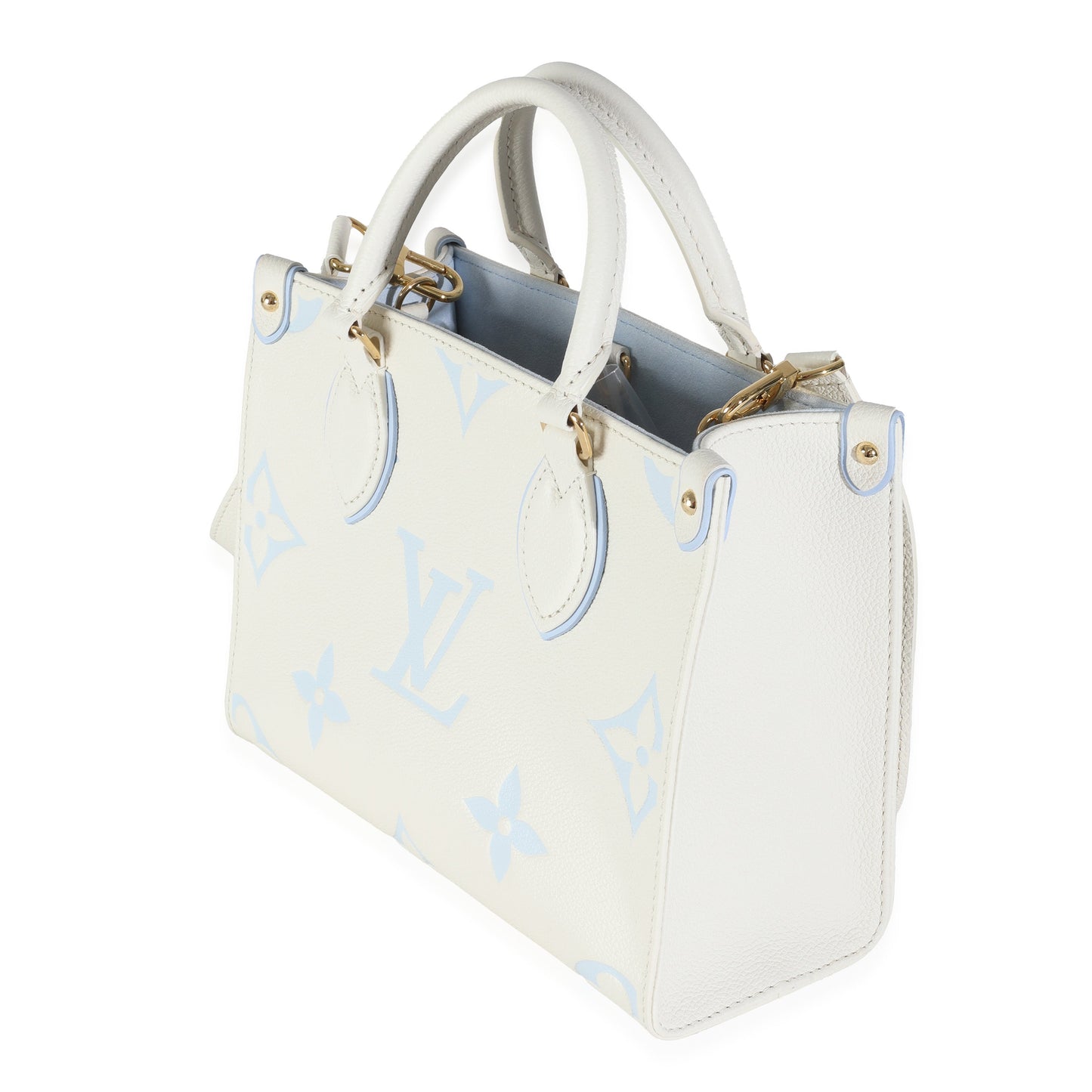 Louis Vuitton Latte Candy Blue Monogram Giant Empreinte Onthego PM