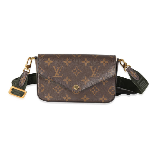 Louis Vuitton Khaki Monogram Canvas Felicie Strap & Go