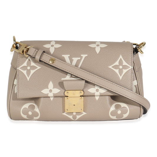 Louis Vuitton Tourterelle Creme Empreinte Monogram Giant Favorite