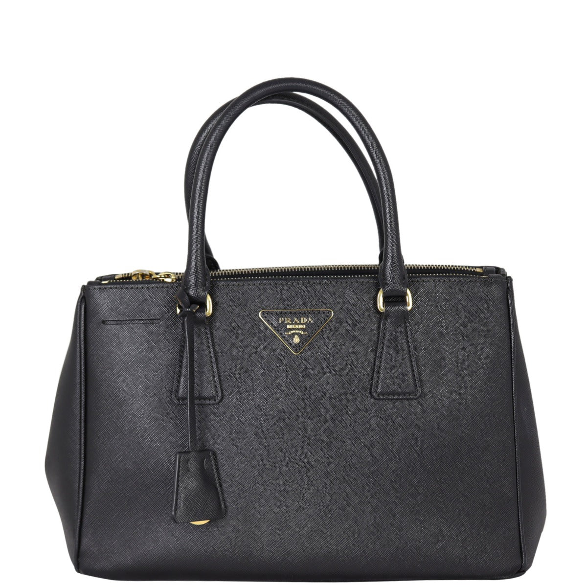 Prada Saffiano Lux Galleria Double Zip Tote Small