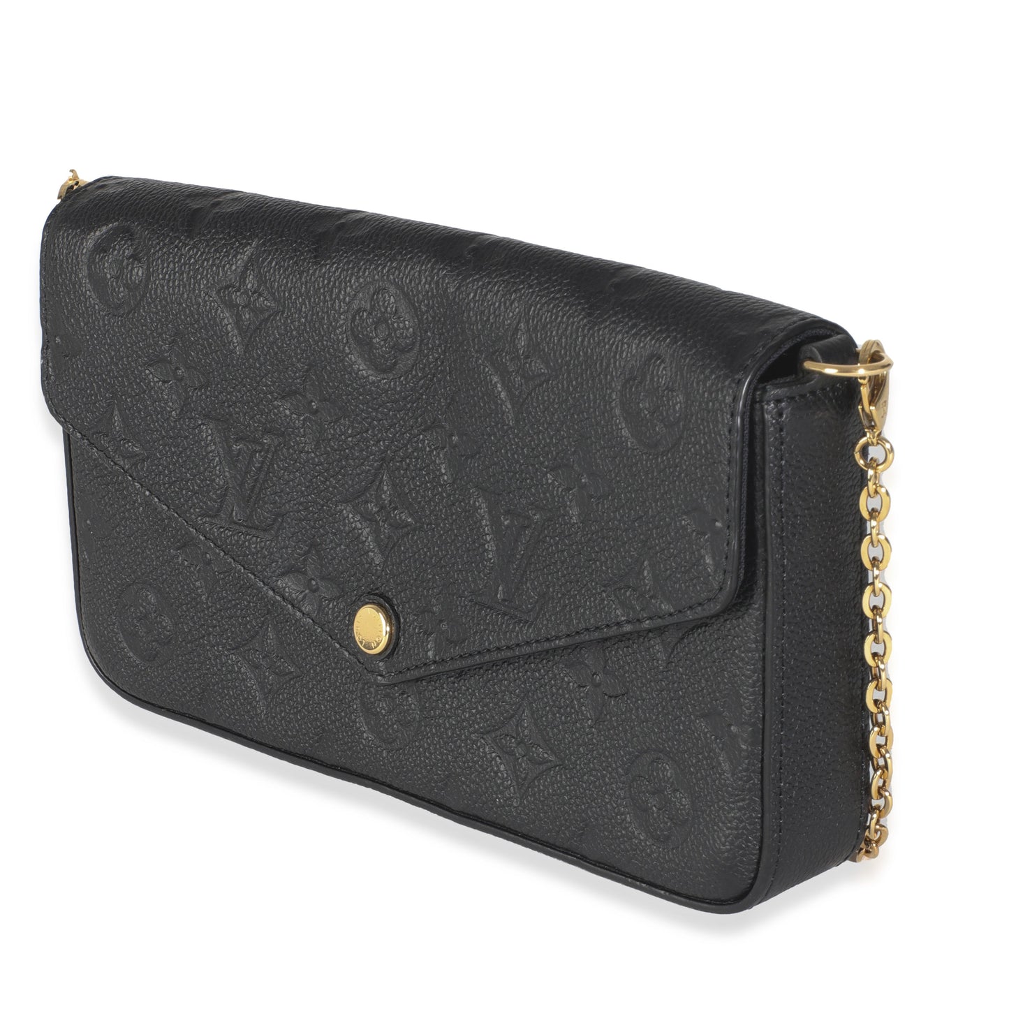 Louis Vuitton Black Monogram Empreinte Felicie Pochette