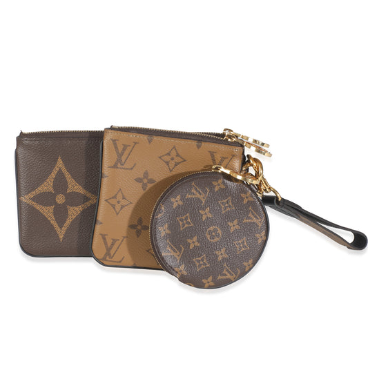 Louis Vuitton Reverse Monogram Canvas Trio Pochette
