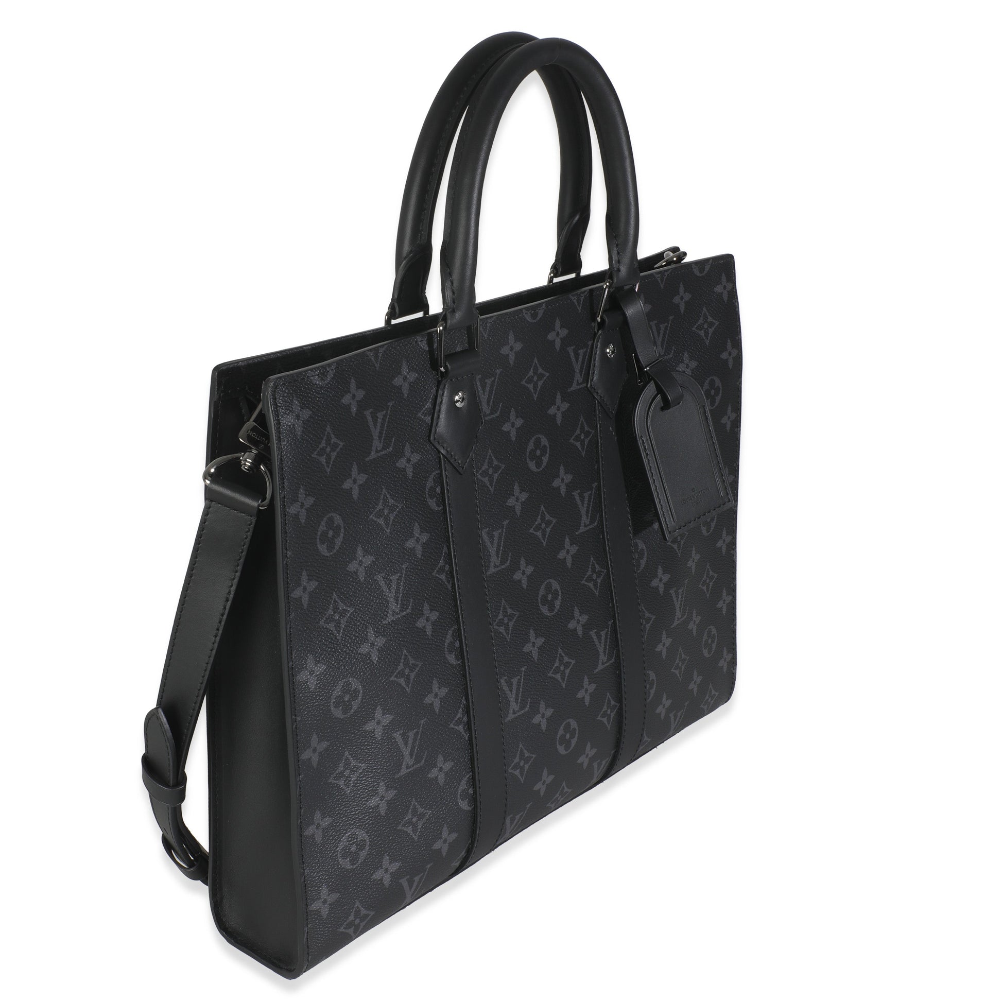 Louis Vuitton Monogram Eclipse Canvas Sac Plat Horizontal Zippe
