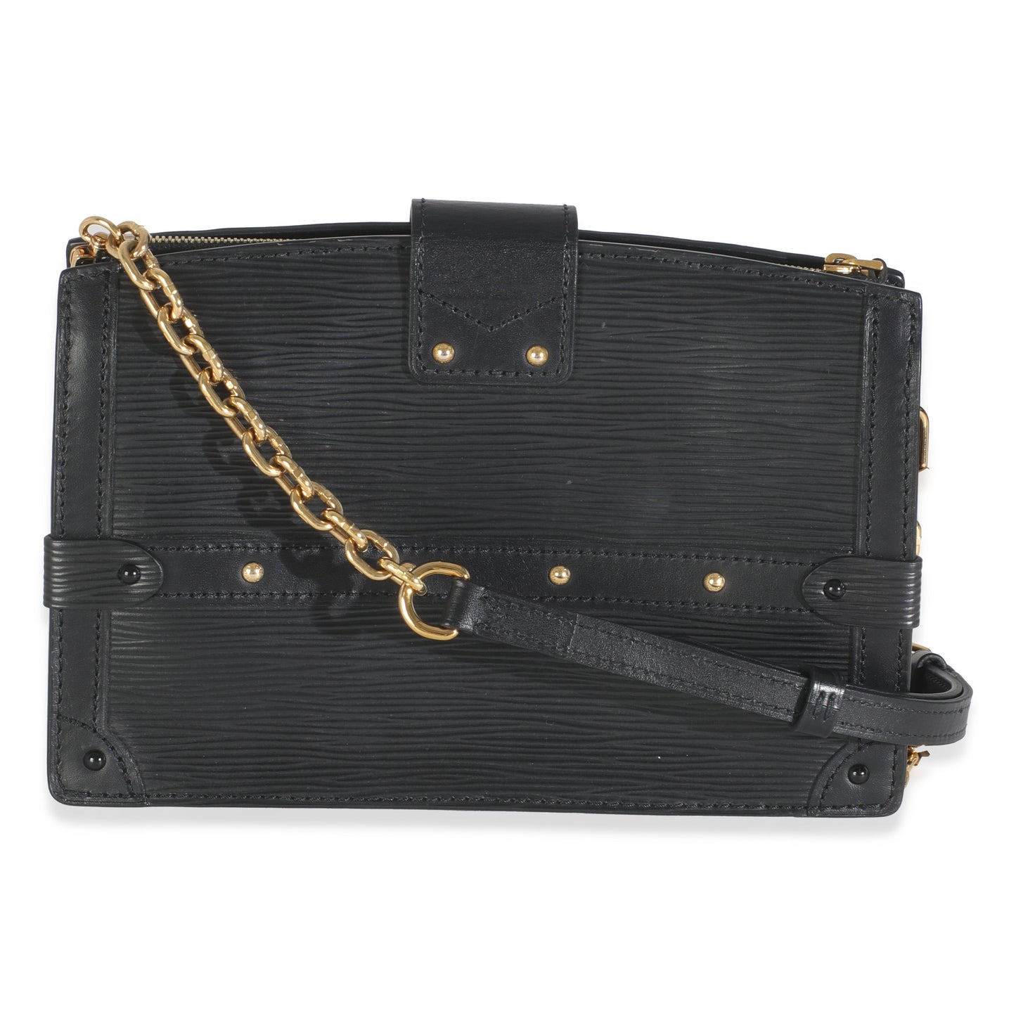 Louis Vuitton Black Epi Leather Trunk Clutch