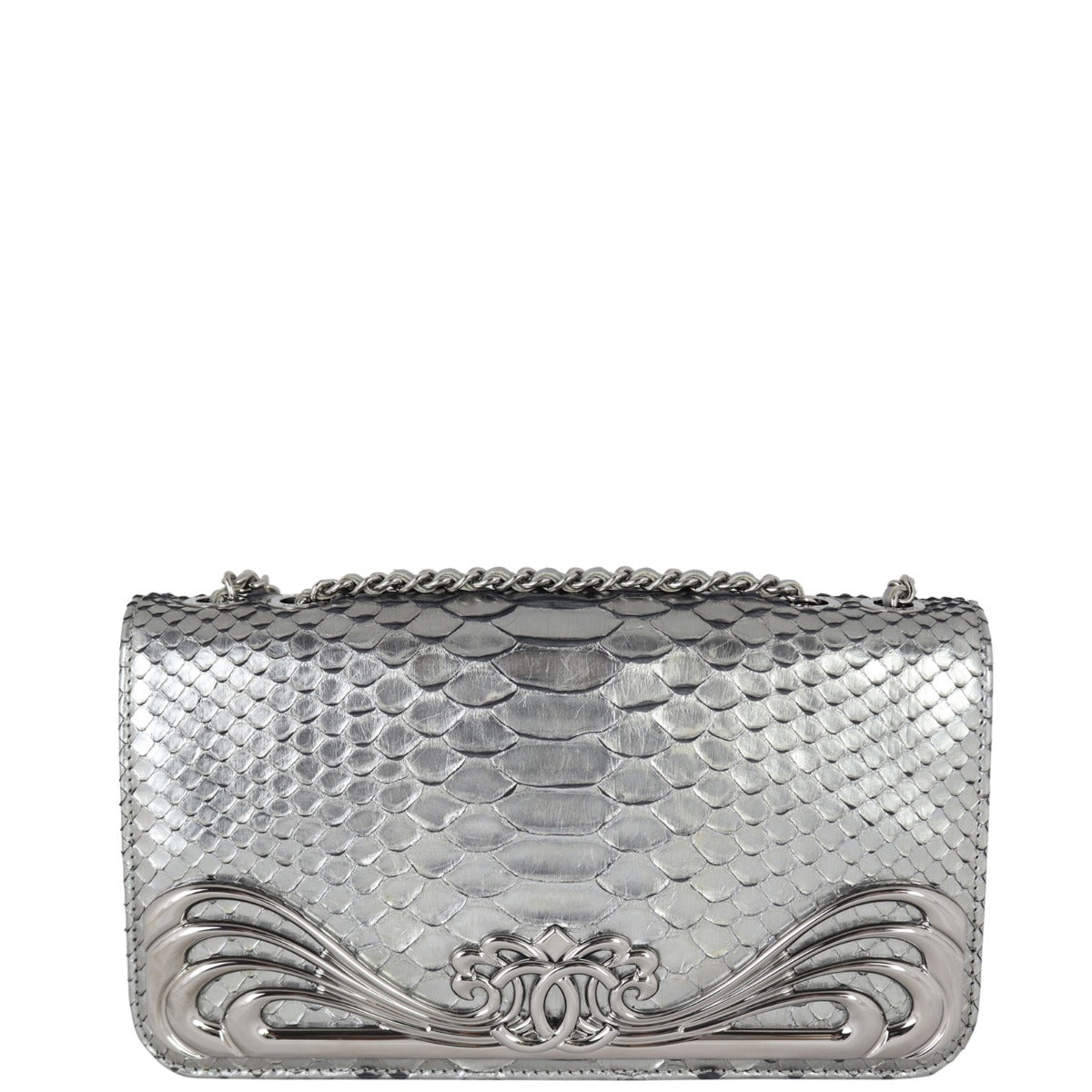 Chanel Python Clutch on Chain