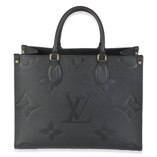 Louis Vuitton Black Monogram Empreinte Onthego MM