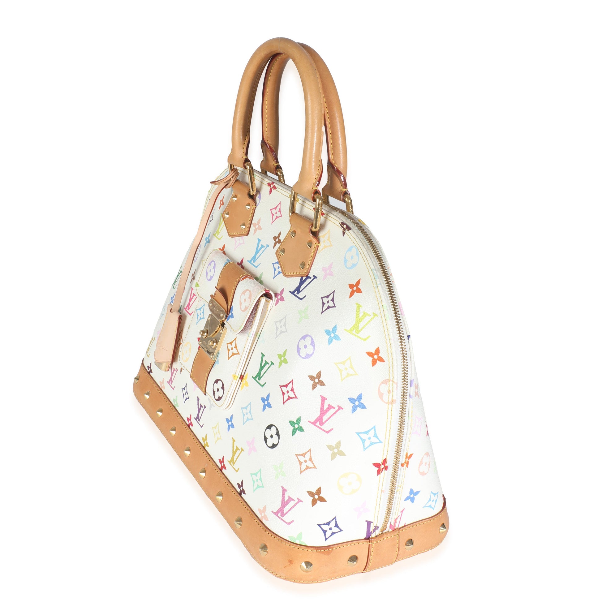 Louis Vuitton x Murakami White Multicolor Monogram Canvas Alma GM