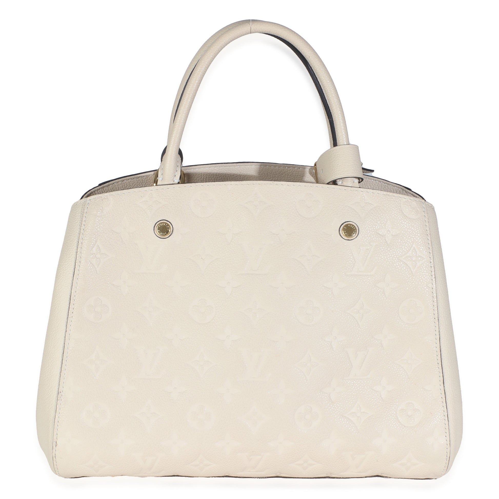 Louis Vuitton Creme Monogram Empreinte Montaigne MM