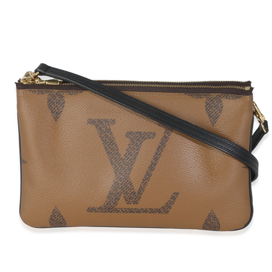 Louis Vuitton Reverse Monogram Canvas Double Zip Pochette