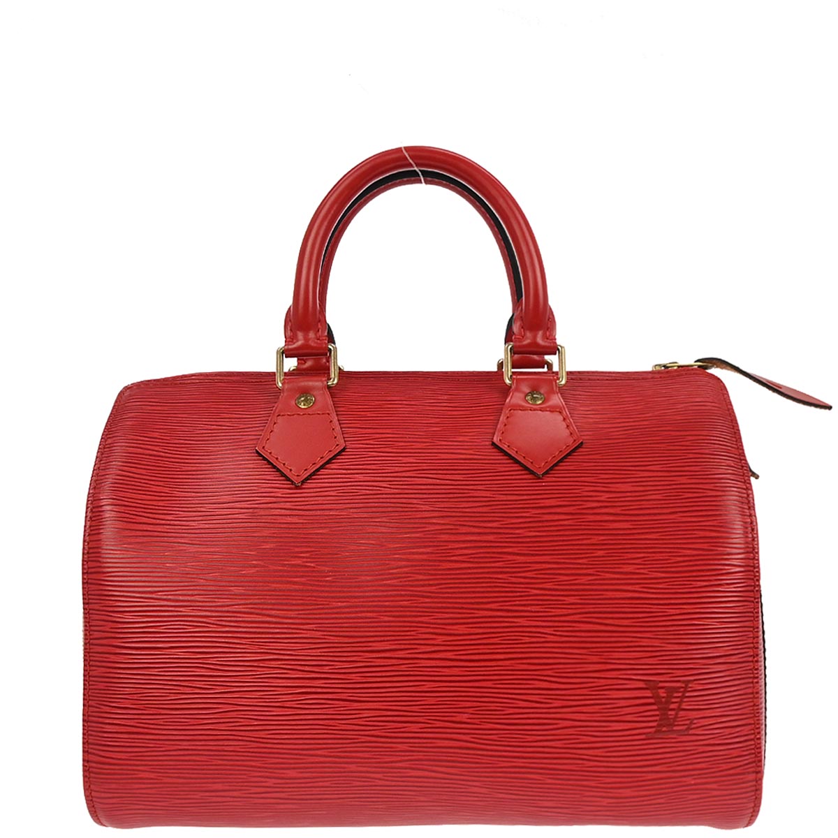 Louis Vuitton 1995 Red Epi 25 Handbag M43017
