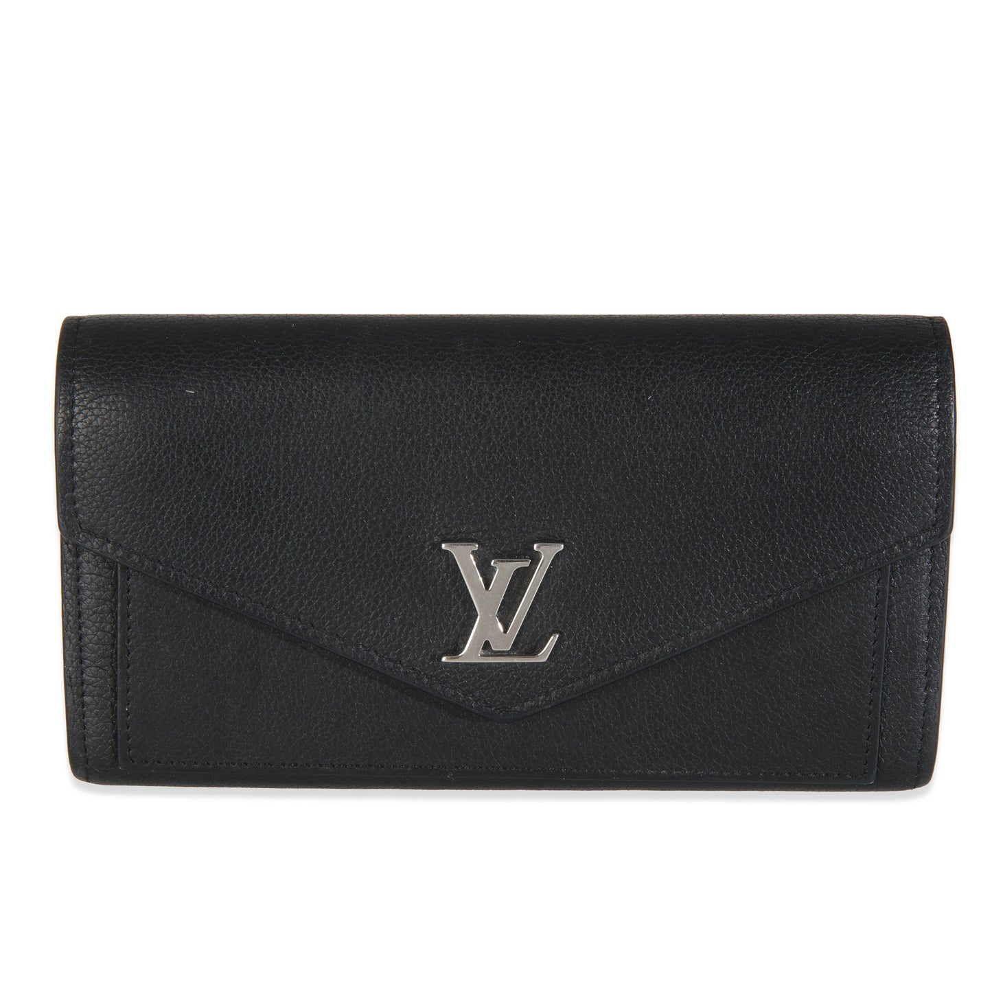 Louis Vuitton Black Soft Calfskin Mylockme Wallet