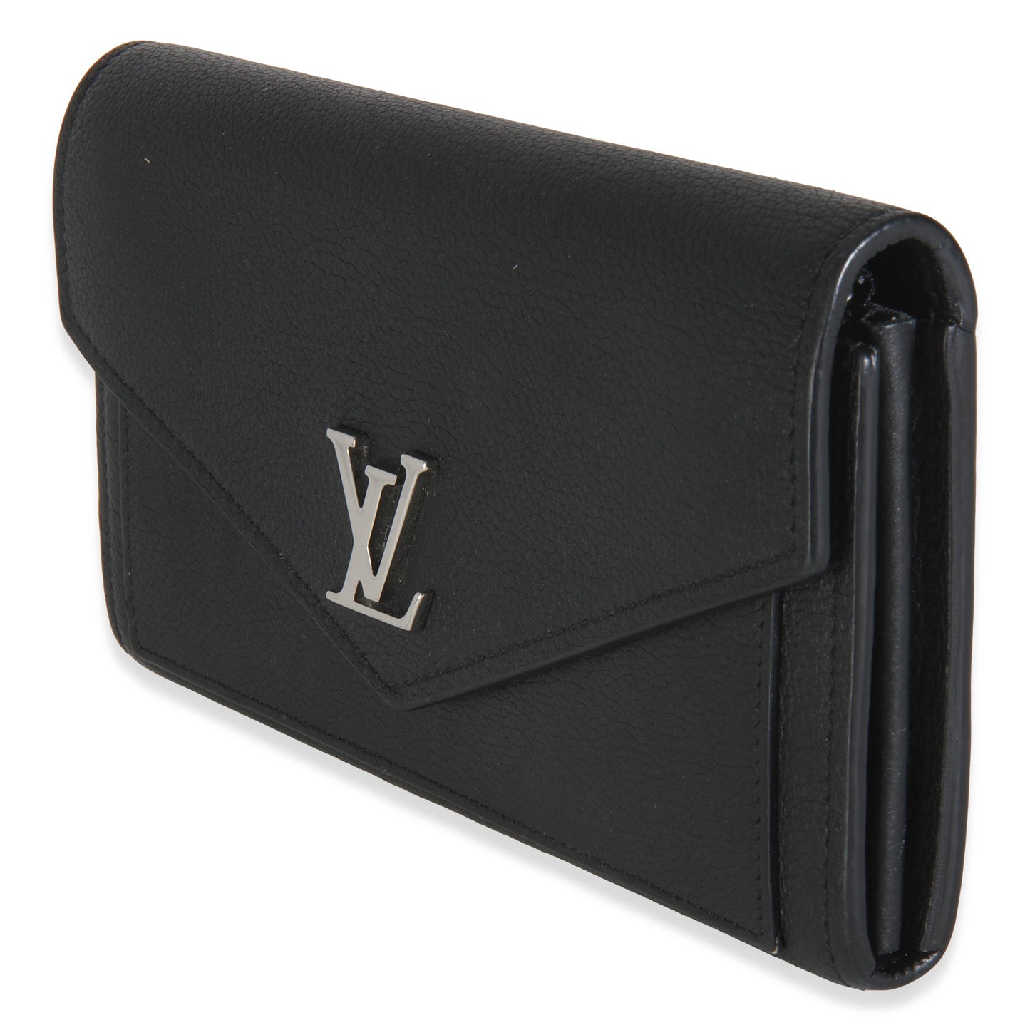 Louis Vuitton Black Soft Calfskin Mylockme Wallet