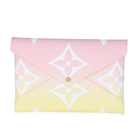 Louis Vuitton Pink Monogram Giant By The Pool Large Kirigami Pochette GM