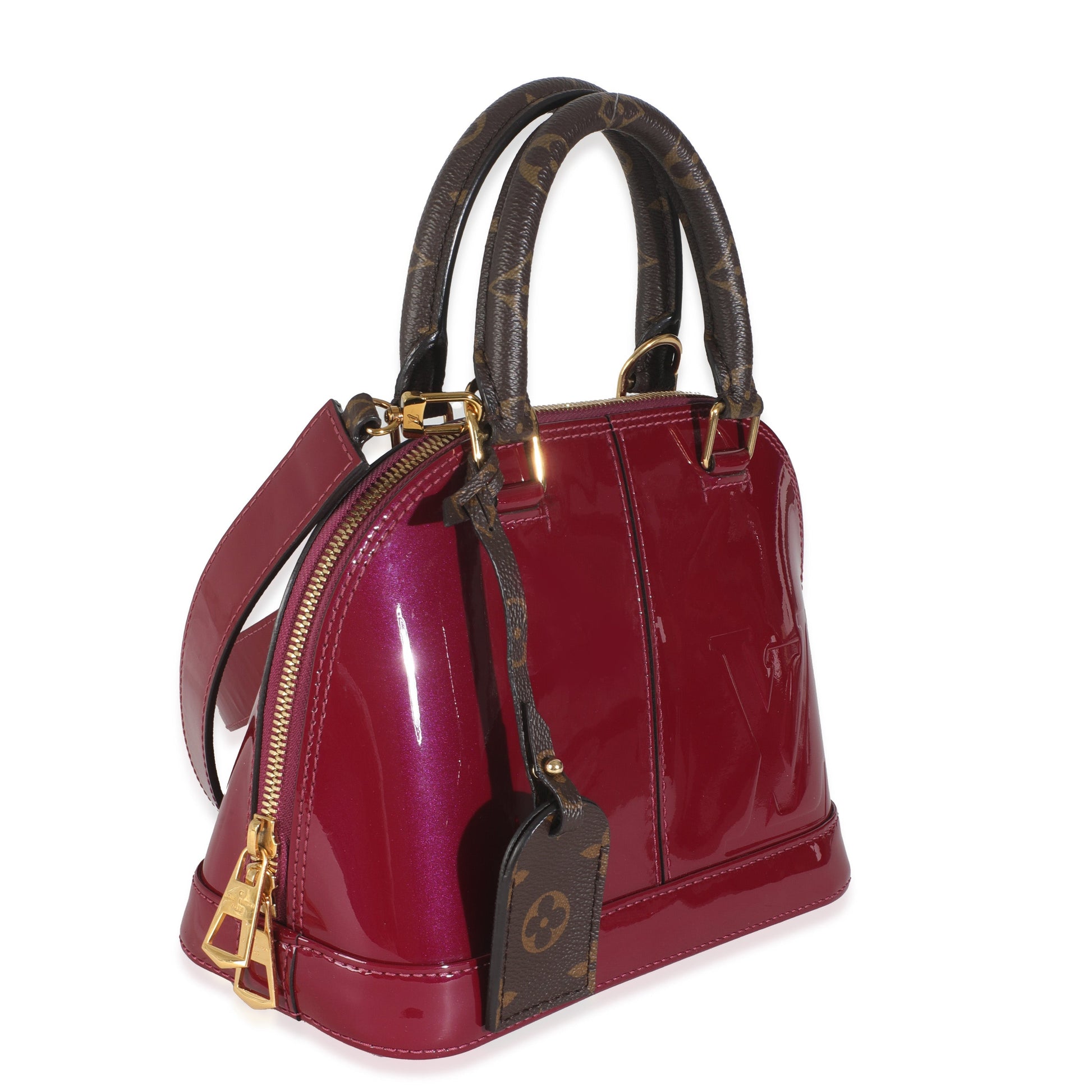 Louis Vuitton Magenta Monogram Vernis Alma BB