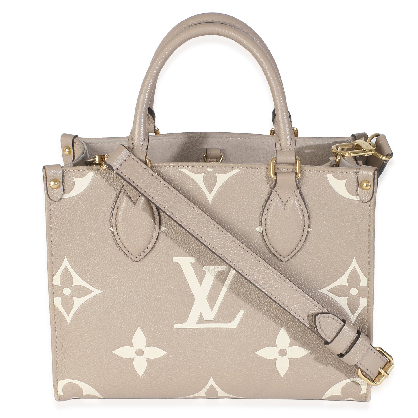 Louis Vuitton Dove Cream Monogram Empreinte Onthego PM