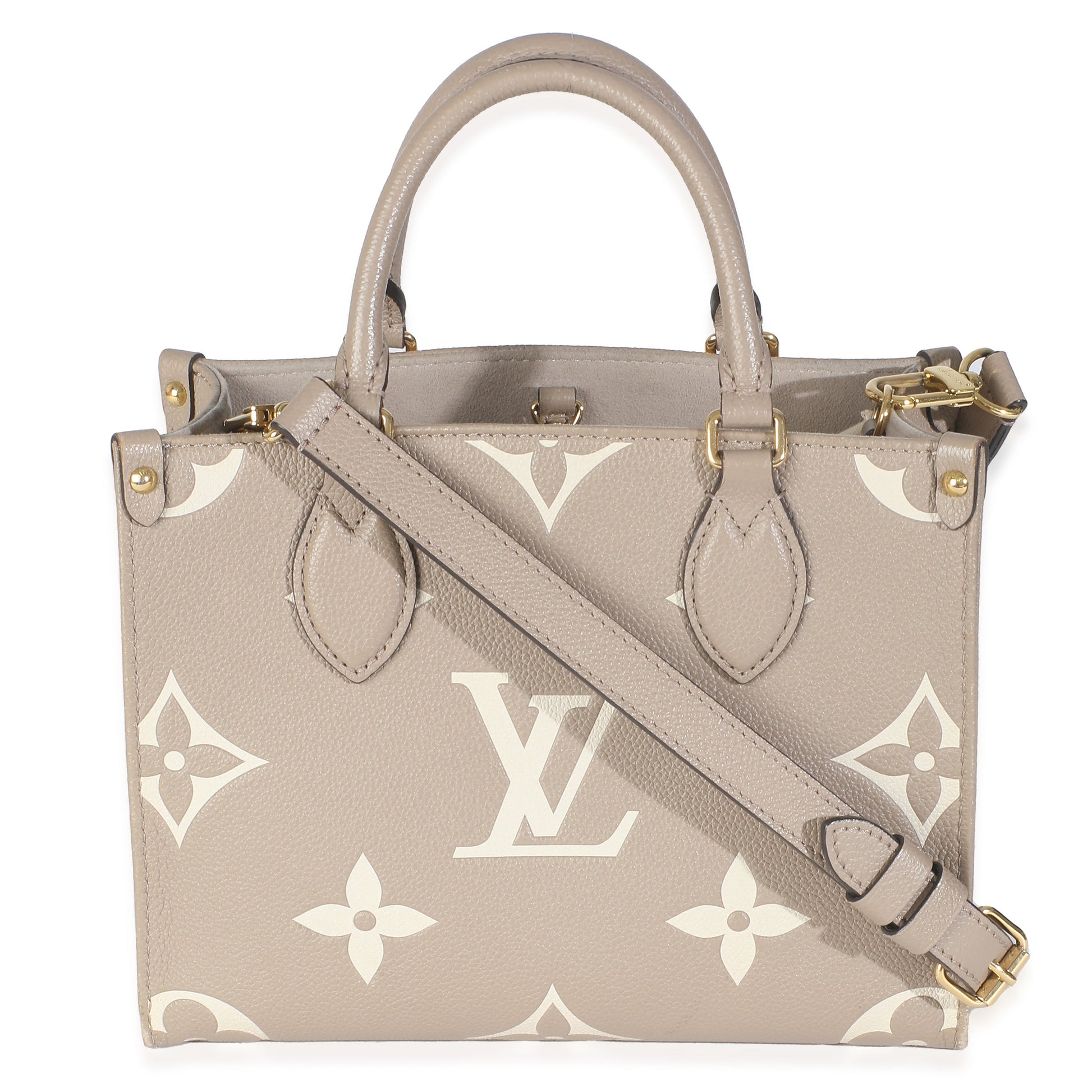 Louis Vuitton Dove Cream Monogram Empreinte Onthego PM
