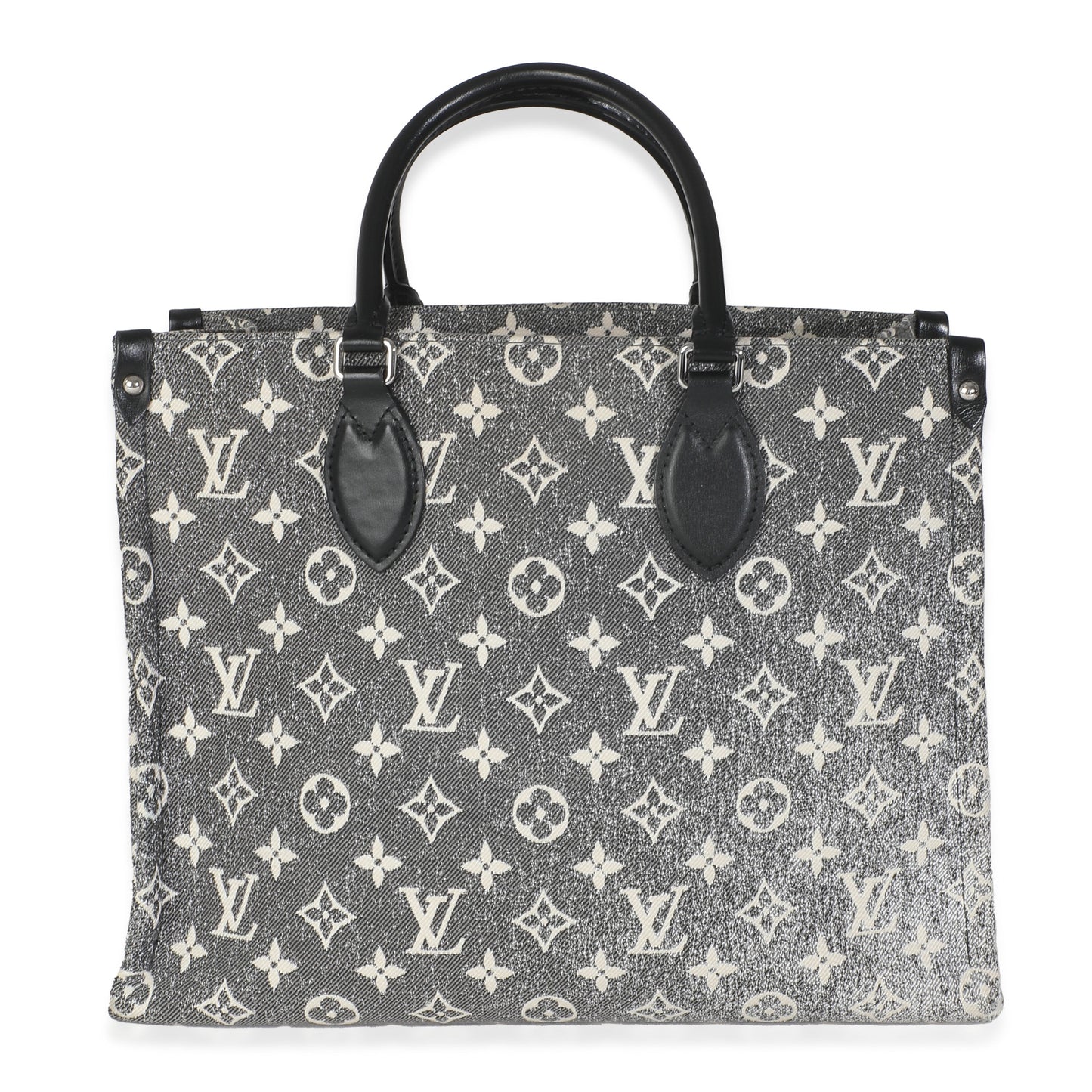 Louis Vuitton Black Monogram Denim Onthego MM