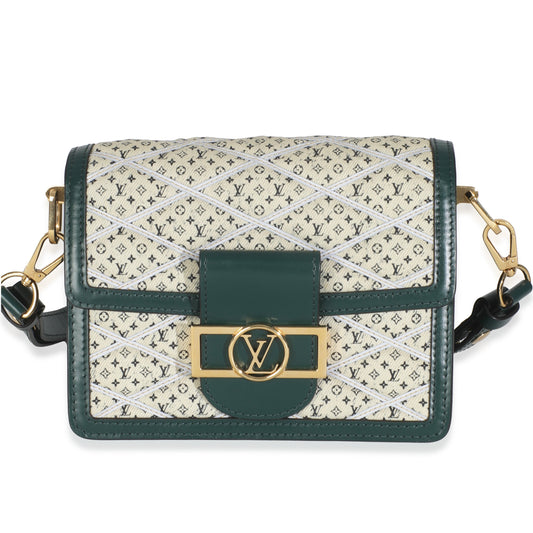 Louis Vuitton Denim Printed Monogram Mini Dauphine