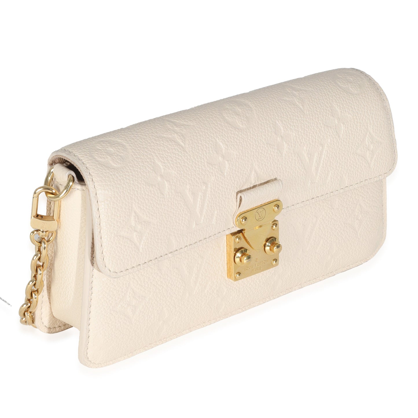 Louis Vuitton Monogram Empreinte Cream Wallet On Chain Metis