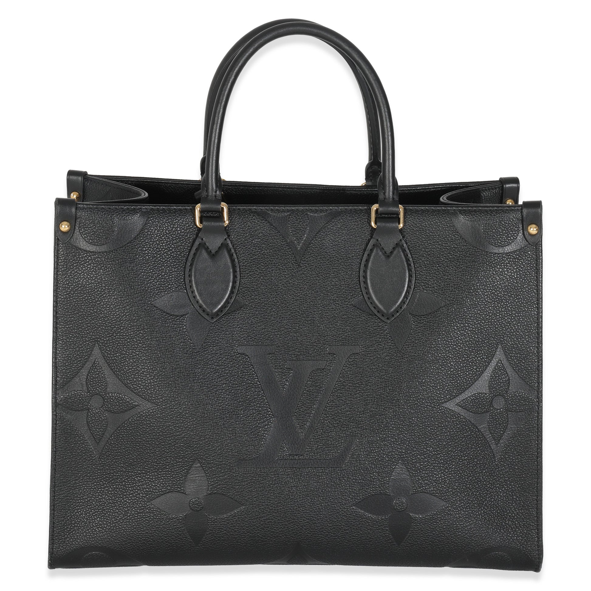 Louis Vuitton Black Giant Monogram Empreinte Onthego MM