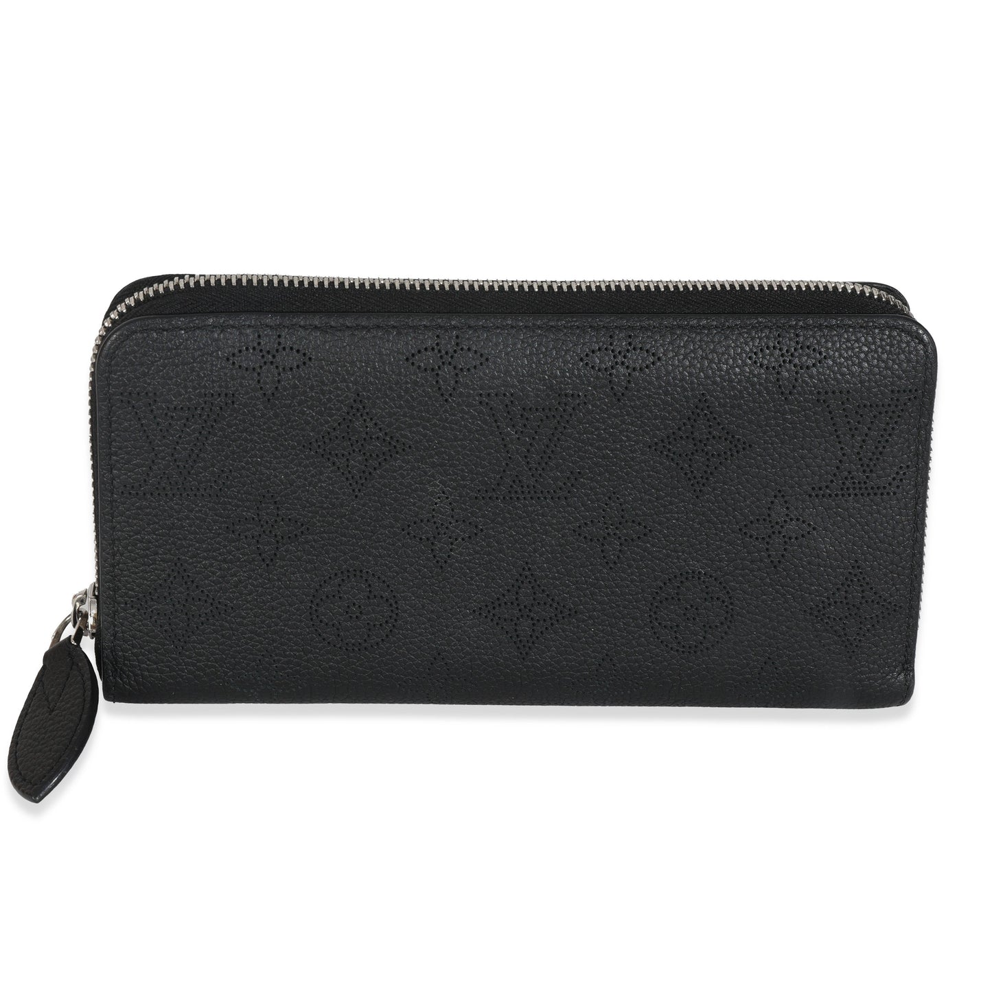 Louis Vuitton Black Monogram Mahina Zippy Wallet