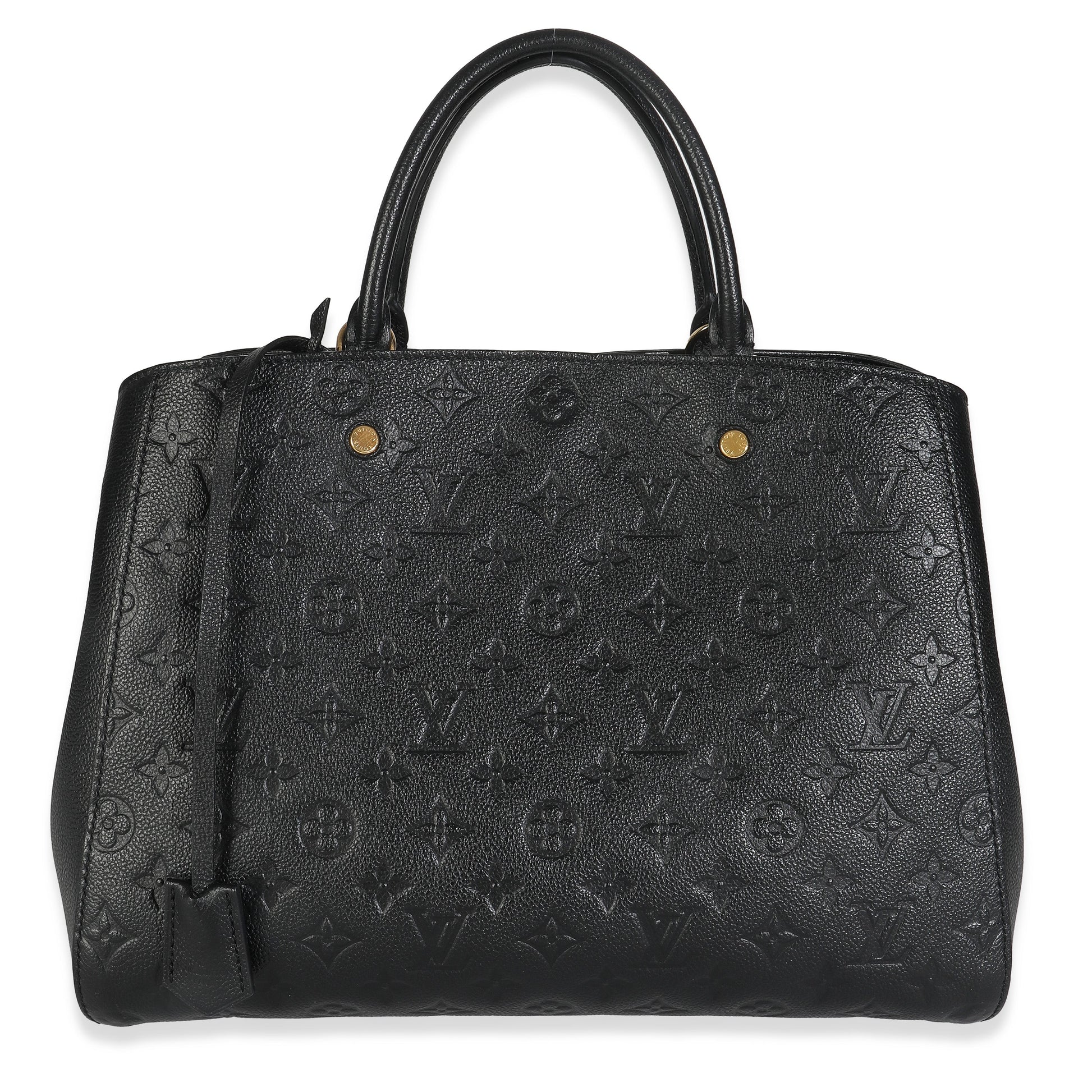 Louis Vuitton Black Monogram Empreinte Montaigne GM