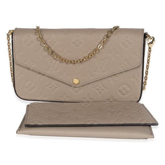 Louis Vuitton Tourterelle Monogram Empreinte Felicie Pochette