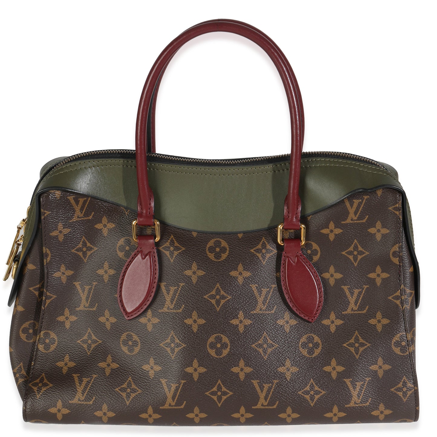 Louis Vuitton Kaki Red Monogram Canvas Tuileries NM