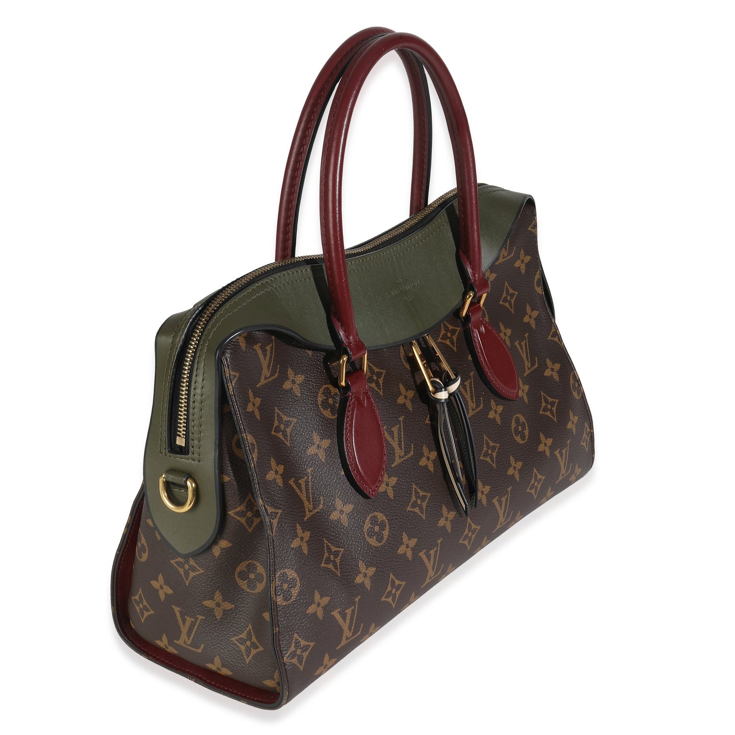 Louis Vuitton Kaki Red Monogram Canvas Tuileries NM