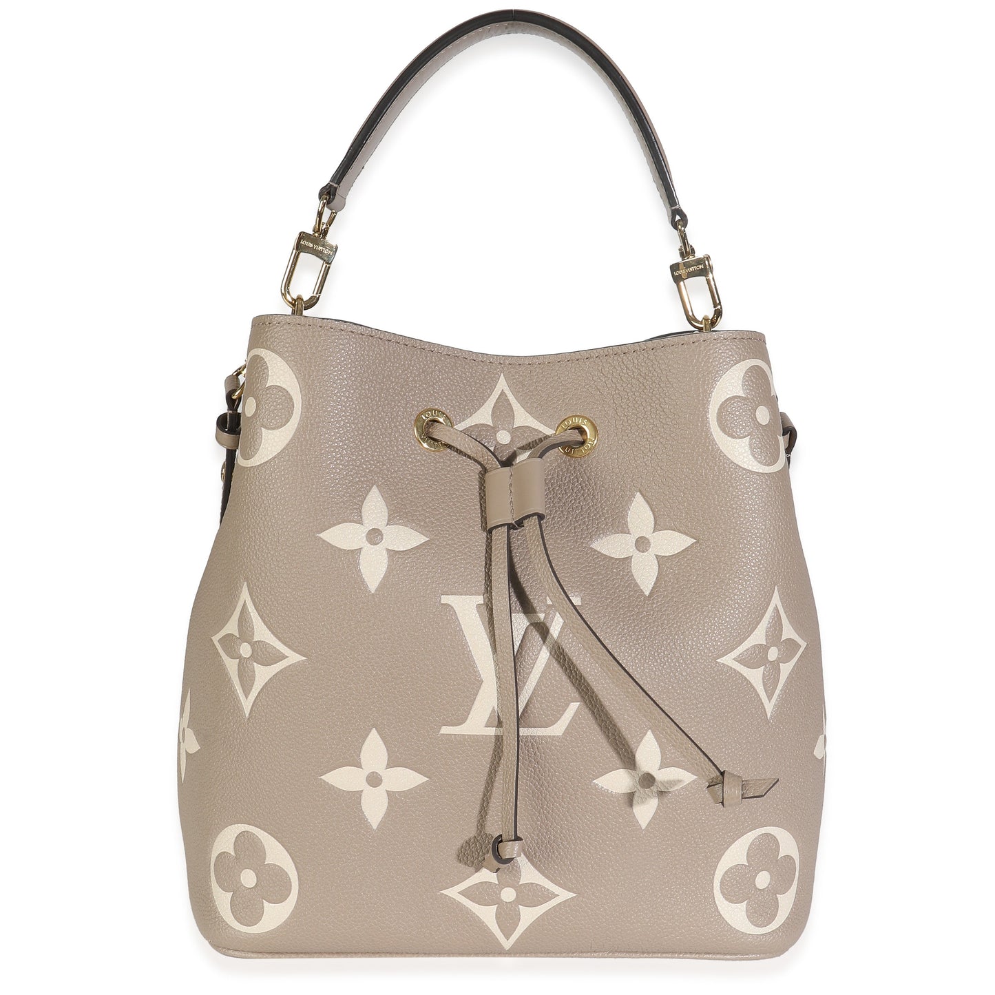 Louis Vuitton Tourterelle Creme Empreinte Monogram Giant Neonoe MM