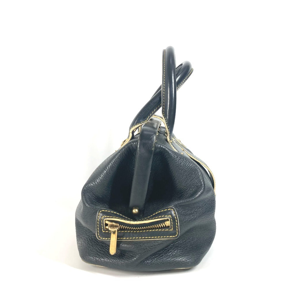 LOUIS VUITTON Handbag M91805 Suhari leather black Suhari Angenieux PM Studs Women