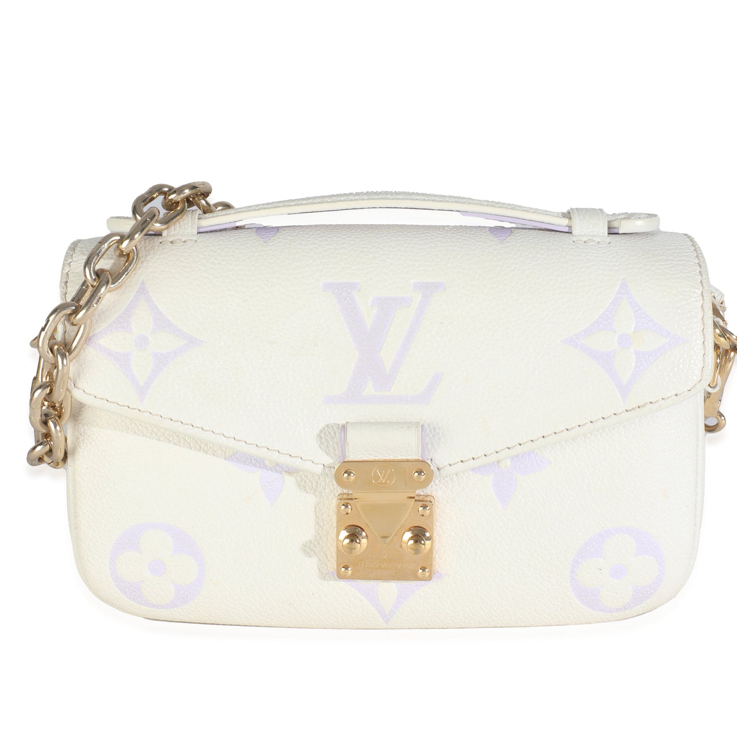 Louis Vuitton Latte Bubble Tea Giant Monogram Empreinte Pochette Metis East West
