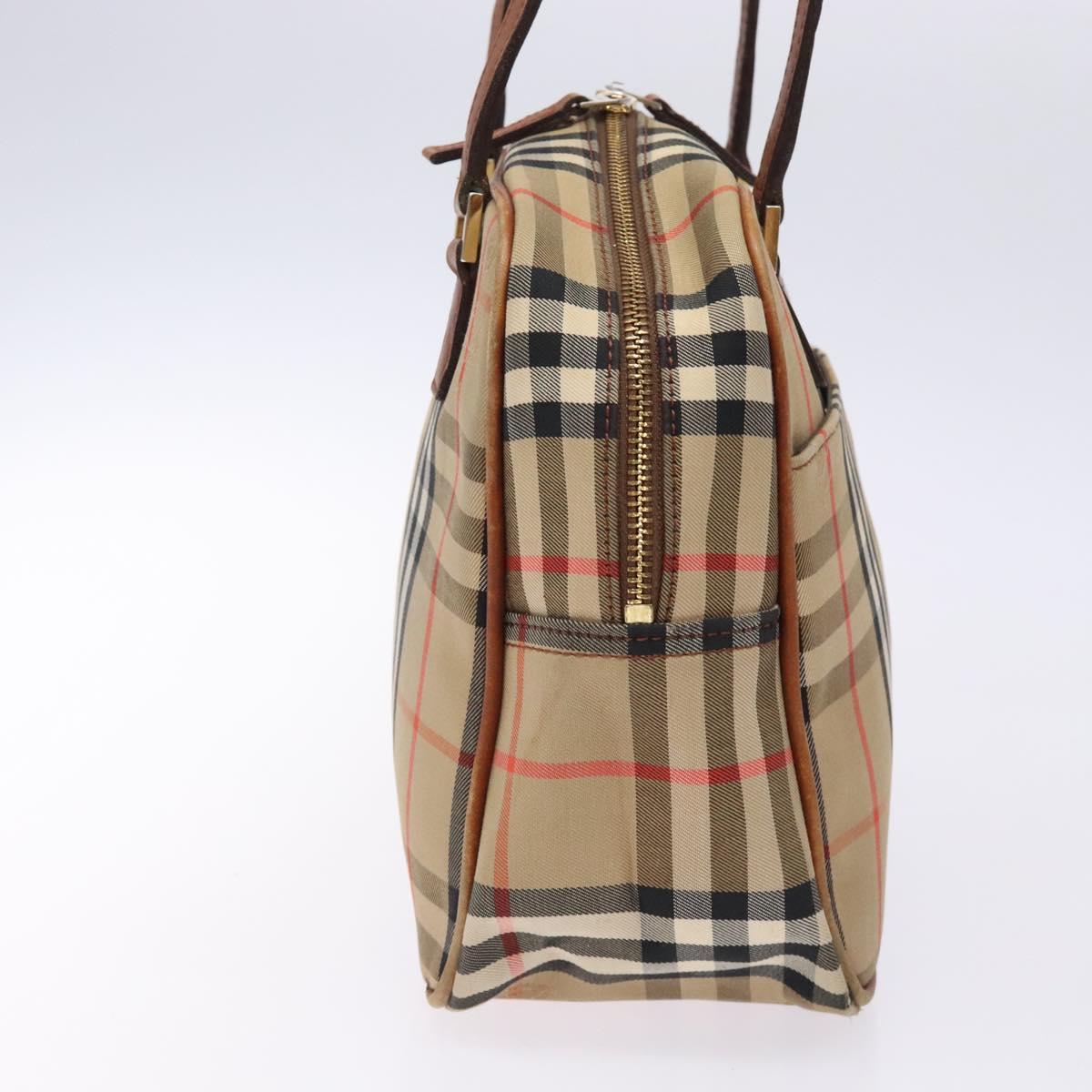 Burberry Nova Check Beige Canvas Handbag ( )