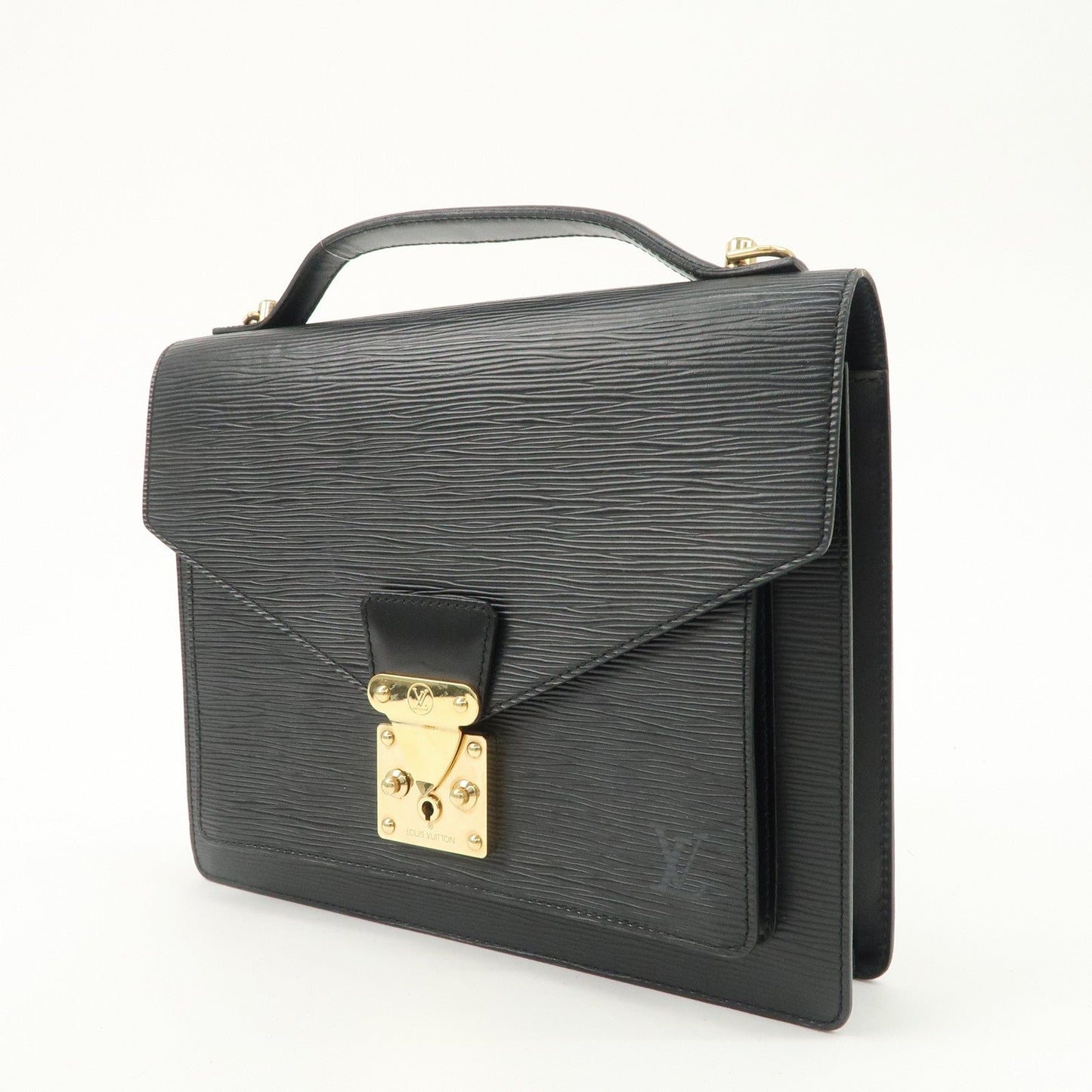 Louis Vuitton Epi Monseau 2Way Shoulder Bag Hand Bag Black M52122