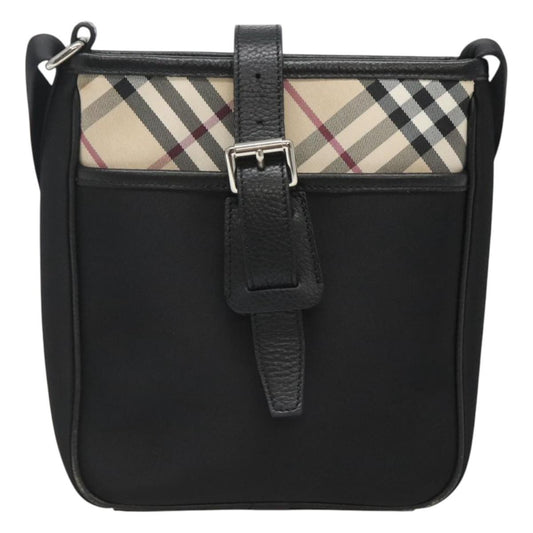 Burberry Nova Check Black Nylon Shoulder Bag ( )