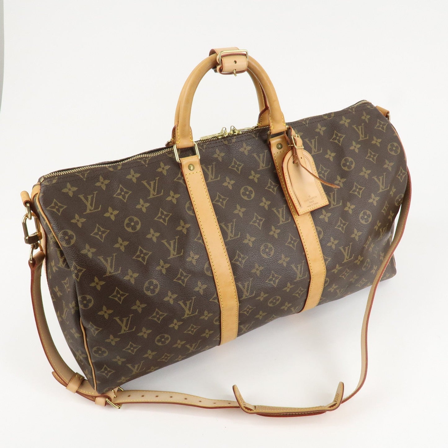 Louis Vuitton Monogram Keep All 50 Bandouliere Boston Bag M41416