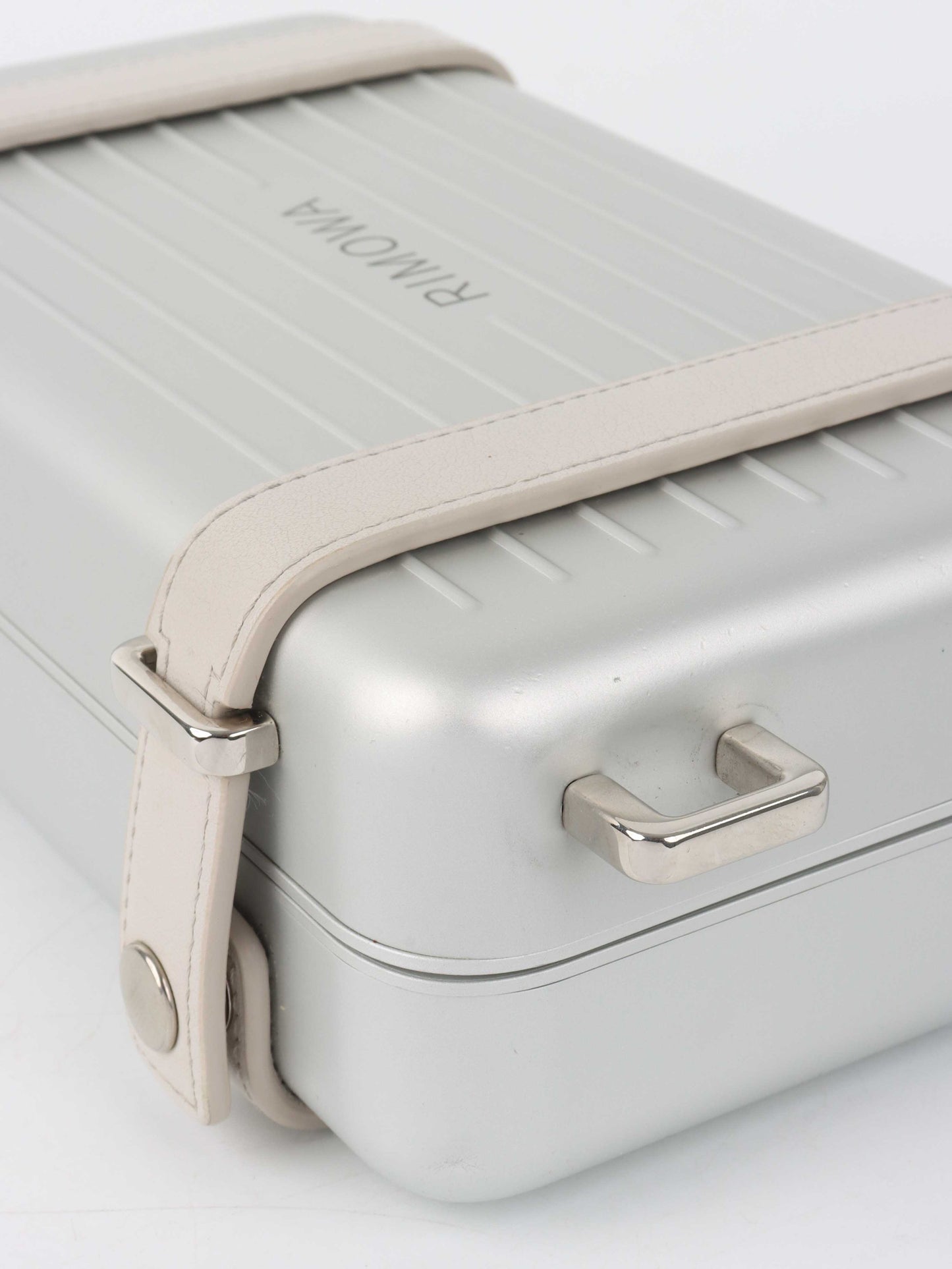Dior x RIMOWA Silver Personal Clutch Case.