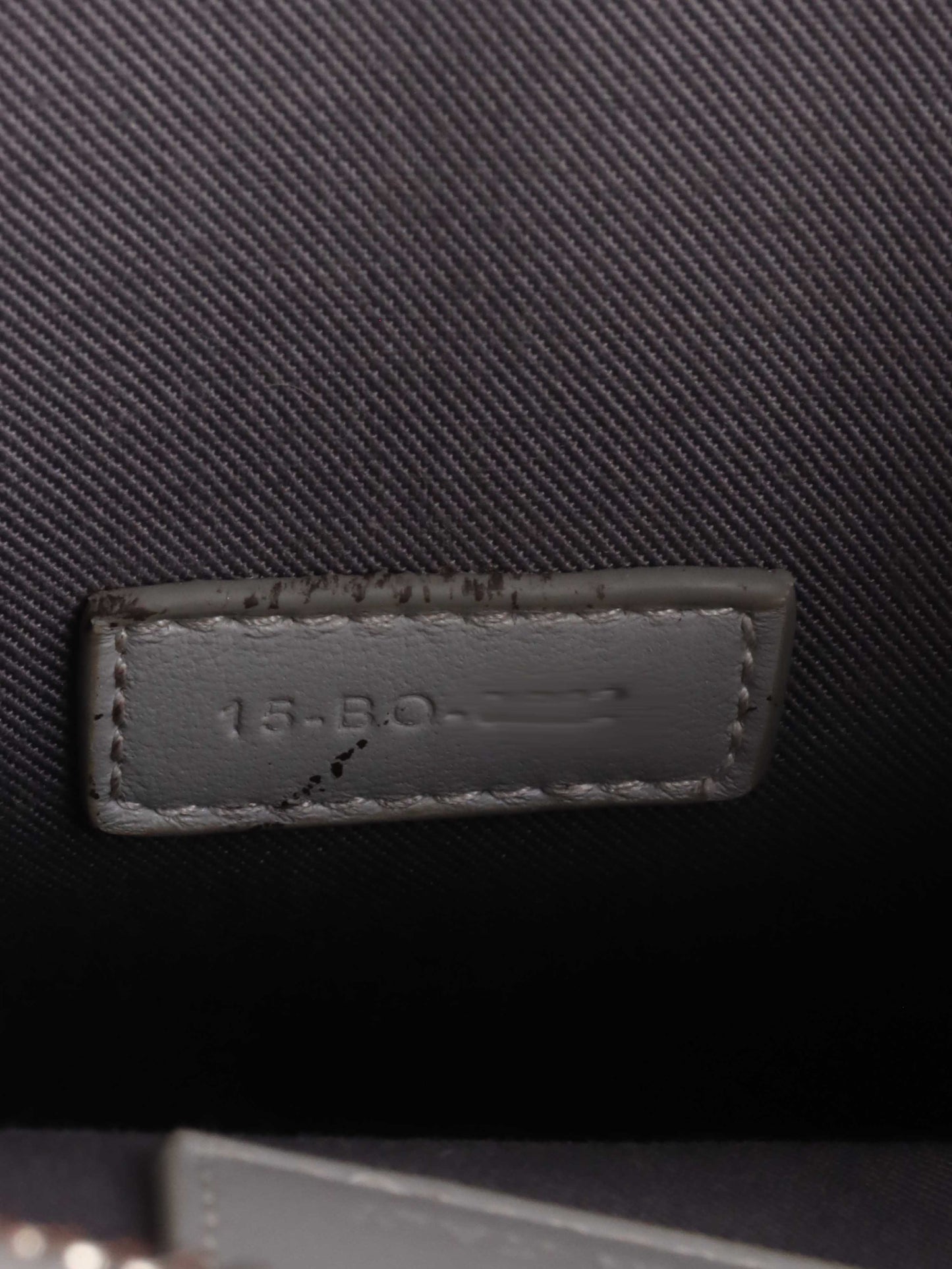 Dior Silver 'Hit The Road' Vertical Crossbody Pouch.