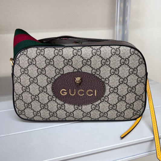Gucci Leather Canvas Crossbody Style 1
