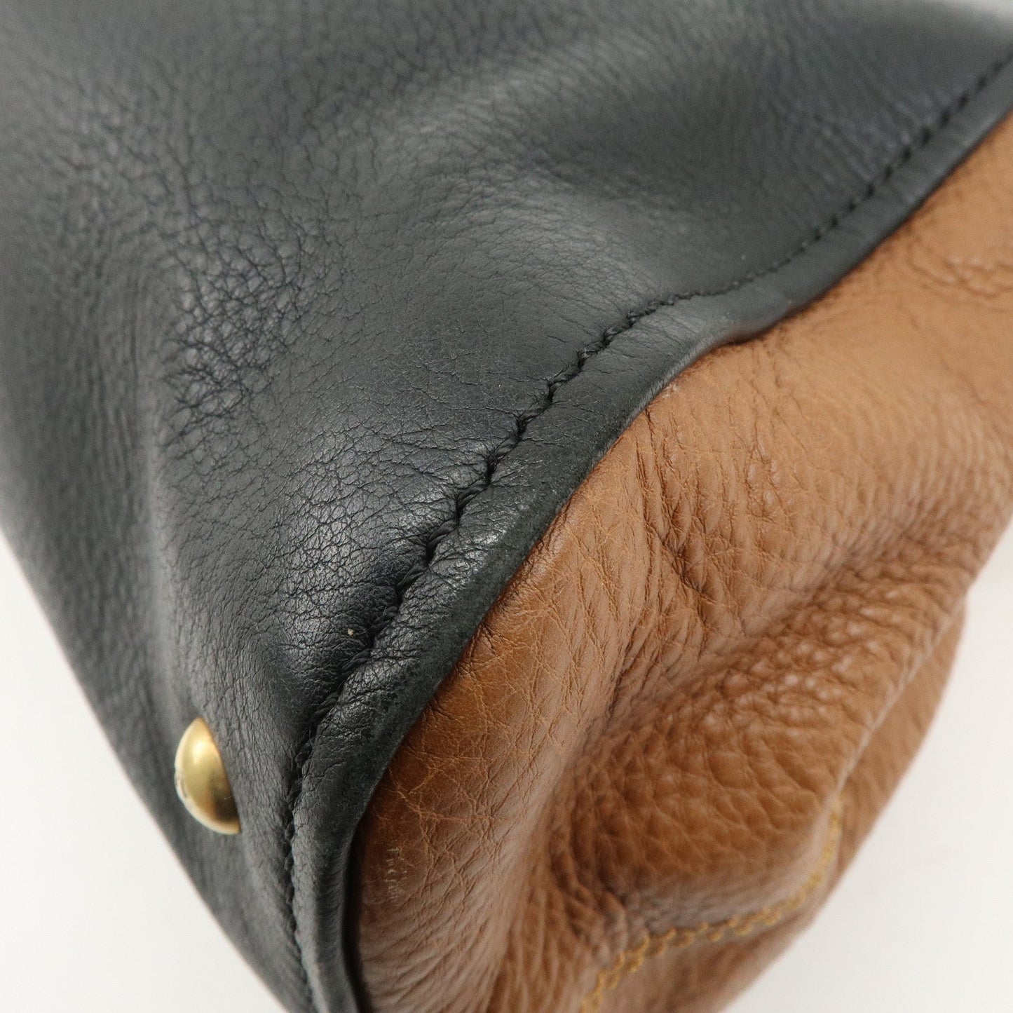 FENDI Cameleon Leather 2WAY Bag Black Brown Blue Red 8BL110