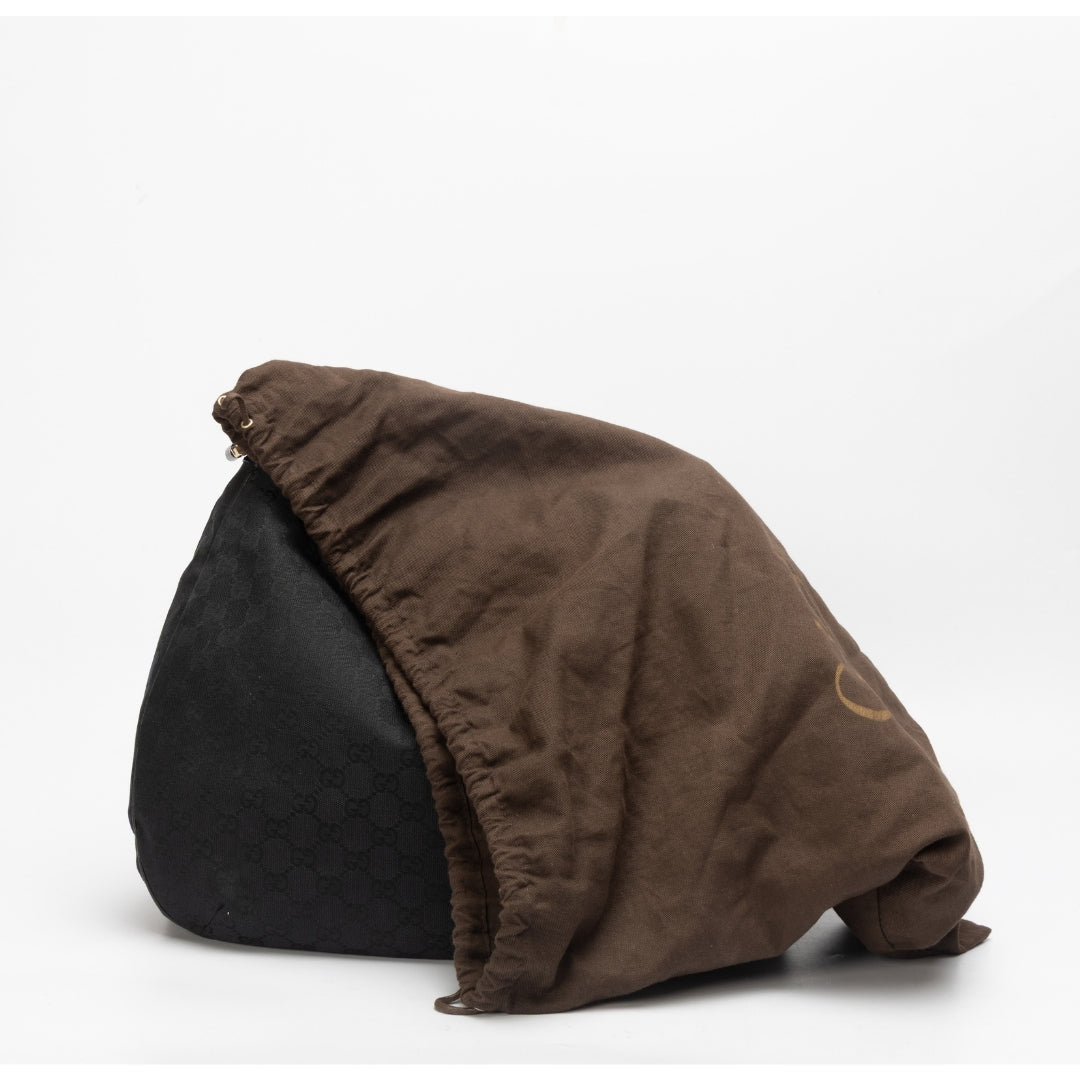 Gucci Leather Canvas Shoulder Bag