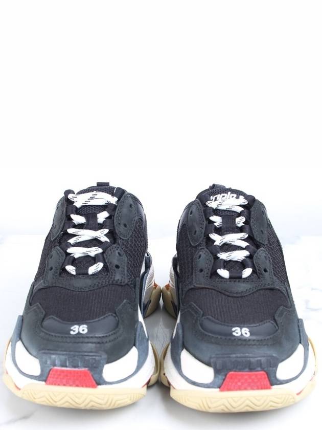Luxury Balenciaga Trending 2026 Triple S black red sneakers 35 5 225